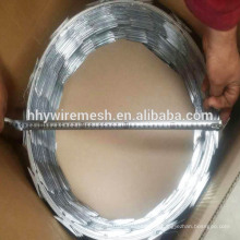 Galvanized razor barbed wire price concertina razor blade wire